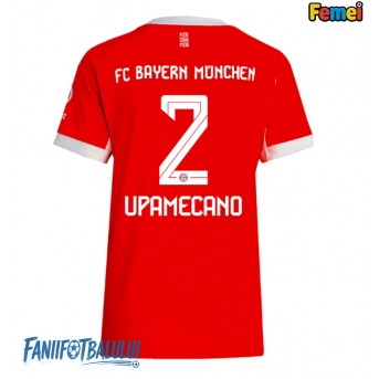 Bayern Munich Dayot Upamecano #2 Tricou Fotbal Replică 2025-26 Femei Acasa